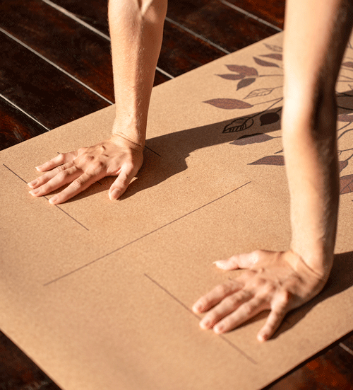 Model Planks on Satori Cork Yoga Mat